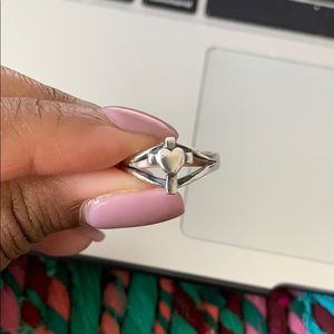 James Avery Heart Cross Ring